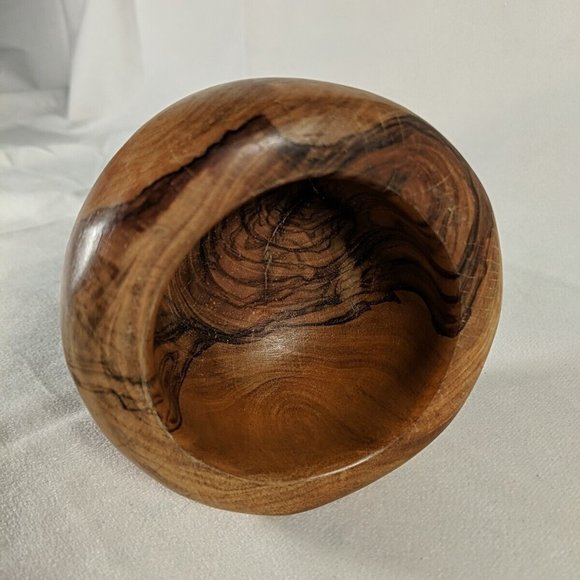 Vintage Olive Wood Herb Spice Grinder Mortar & Pestle Farmhouse Rustic Handmade - Picture 12 of 16